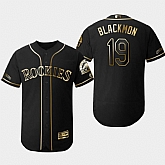 Rockies 19 Charlie Blackmon Black Gold Flexbase Jersey Dzhi,baseball caps,new era cap wholesale,wholesale hats